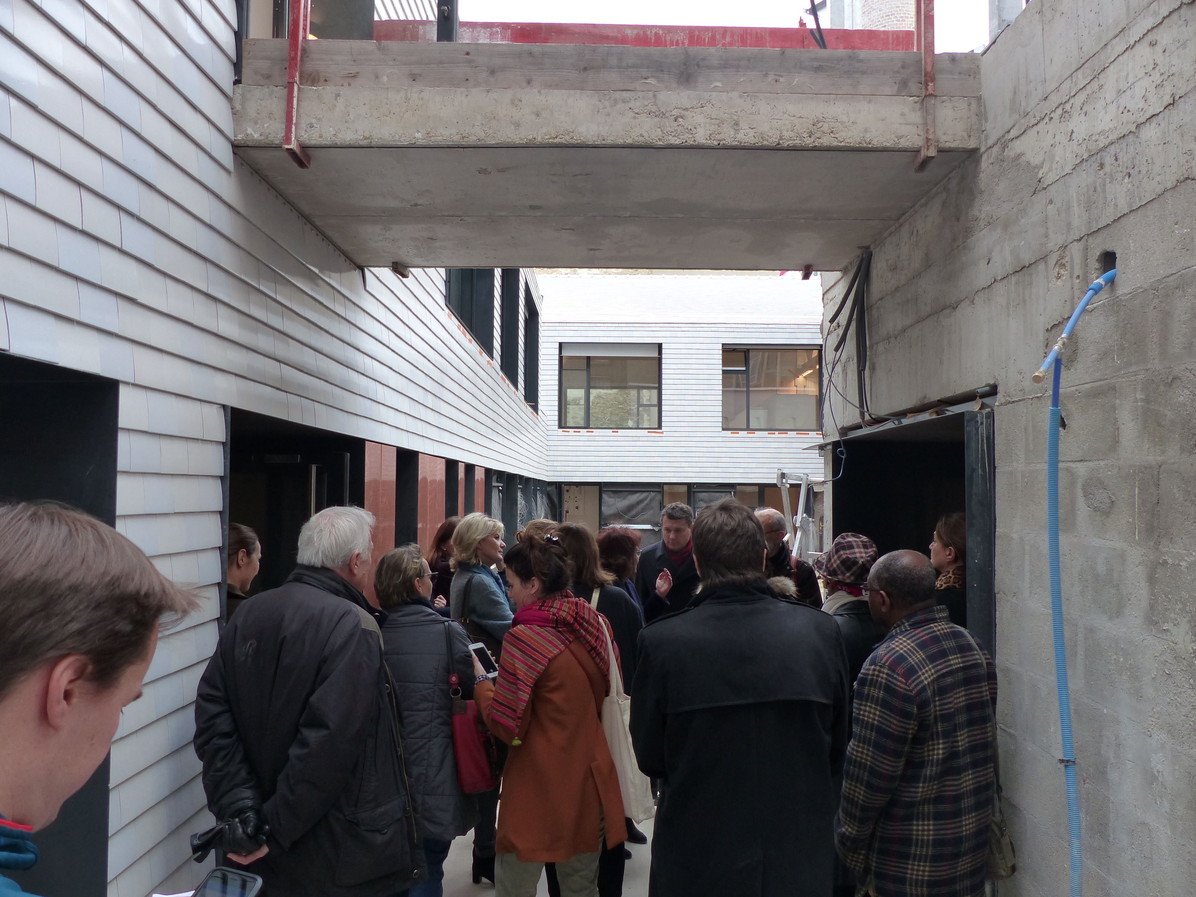 visite de chantier de la villa vauvenargues de la fondation de la croix saint simon