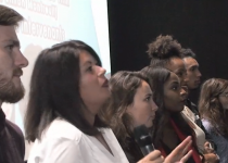 Les étudiants de l'IFPS de la fondation oeuvre de la croix saint simon en projection débat