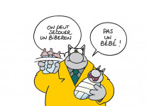 illustration de Geluck sur le bébé secoué